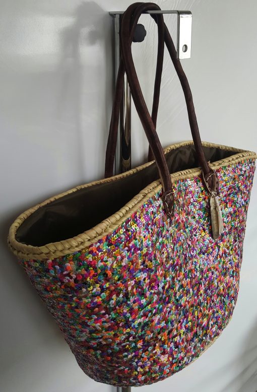 rieten strandtas multi model boho - Afbeelding 4