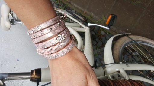 sjaalbandje roze Swarovski en sterren - Afbeelding 4