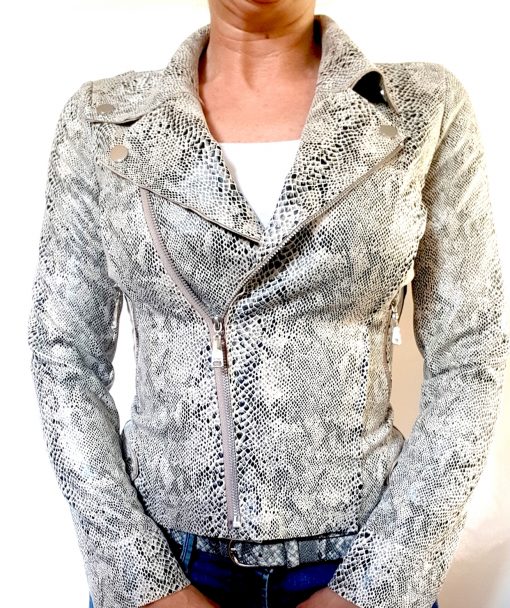 slangenprint jasje beige