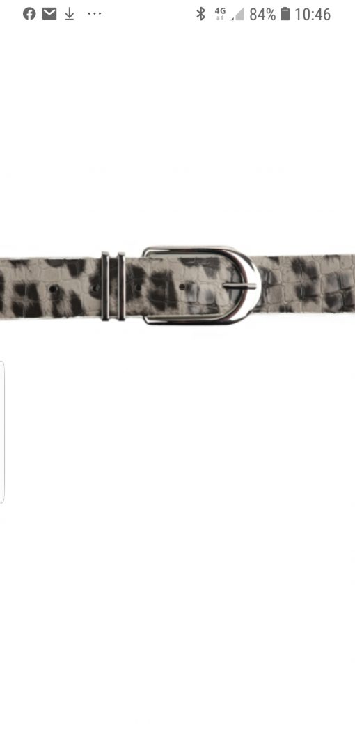 panter riem grijs/taupe