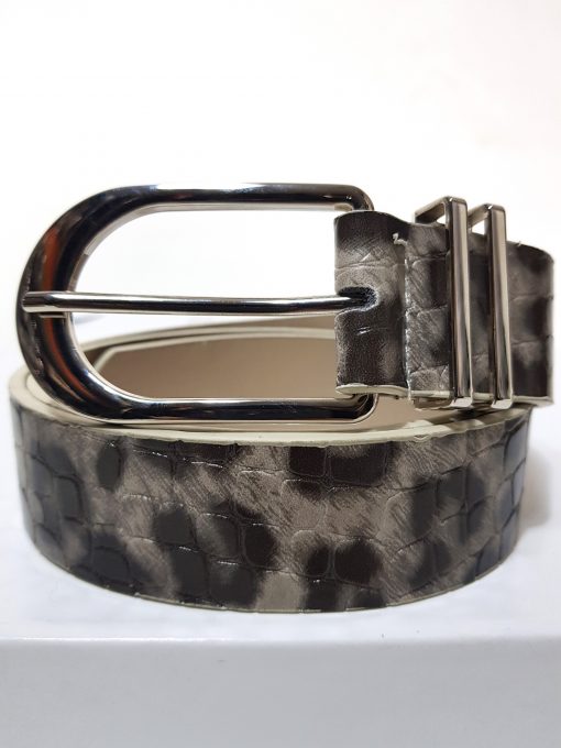 panter riem grijs/taupe