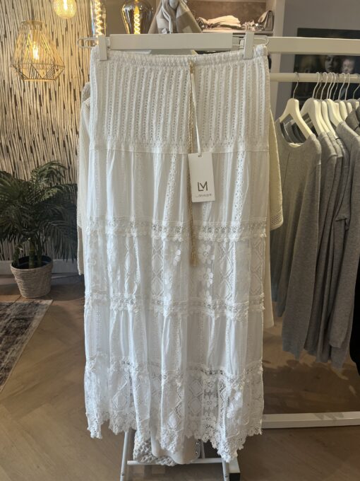 kanten ibiza rok wit - Afbeelding 4