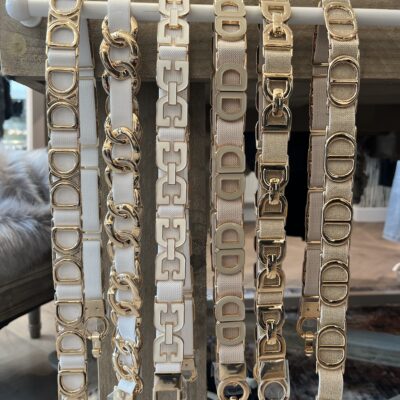stretch riemen met metalen schakels