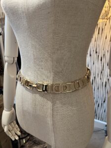 Elastiche damesriem gouden schakels