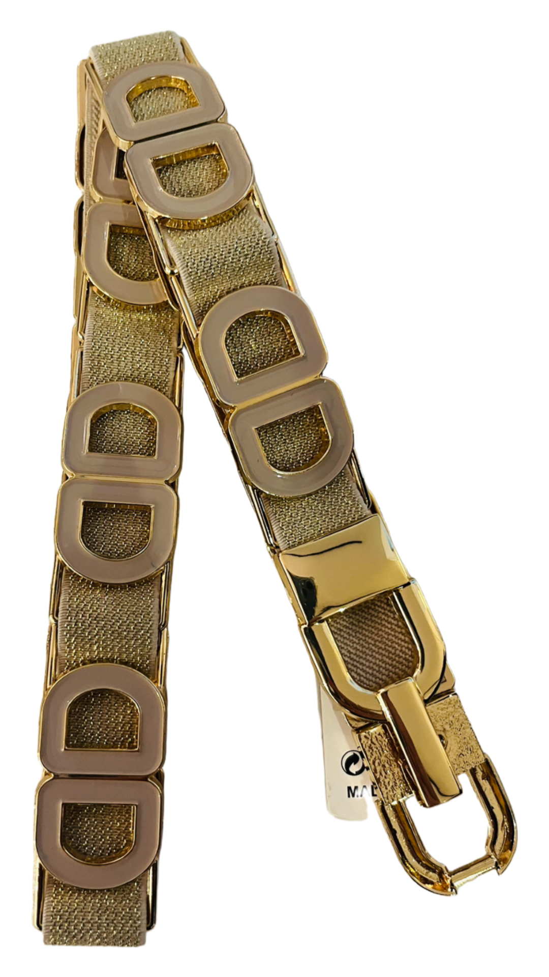 riem strech goud met Dior schakels