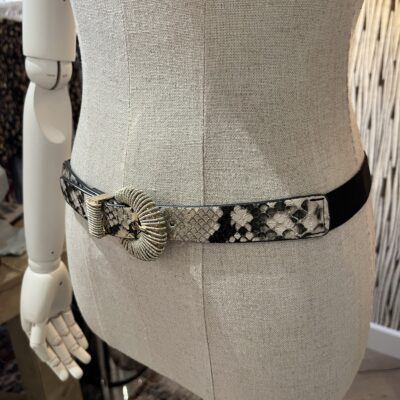 Elastische riem slangenprint