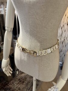 Elastieke riem wit goud